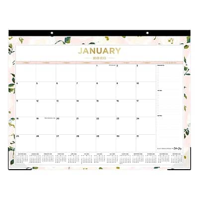 Day Designer for Blue Sky - 2026 Coming Up Roses Blush 22" x 17" Monthly Desk Calendar - Multicolor Day Designer for Blue Sky - 2026 Coming Up Roses Blush 22" x 17" Monthly Desk Calendar - Multicolor