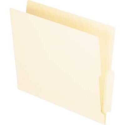 Pendaflex - Recycled End Tab File Folder, Straight Cut, Letter Size, 100/Box - Manila Pendaflex - Recycled End Tab File Folder, Straight Cut, Letter Size, 100/Box - Manila