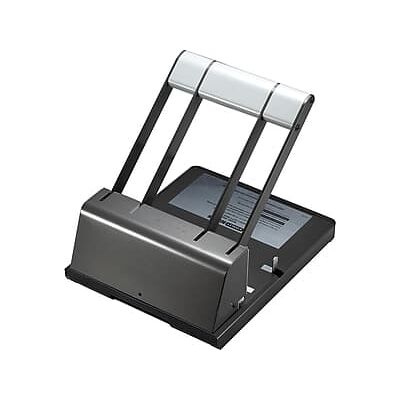 Bostitch - 3-Hole Punch, 130 Sheet Capacity - Black Bostitch - 3-Hole Punch, 130 Sheet Capacity - Black