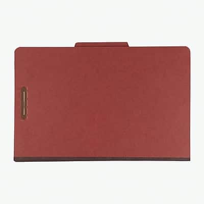 Pendaflex - Pressboard Classification Folders, 1-Divider, 2" Expansion, Legal Size, 10/Box - Brick Red Pendaflex - Pressboard Classification Folders, 1-Divider, 2" Expansion, Legal Size, 10/Box - Brick Red