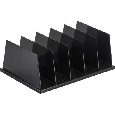 Officemate - Desktop Sorter 5 Compartment 9" x 13.50" x 5" Desktop Plastic - Black Officemate - Desktop Sorter 5 Compartment 9" x 13.50" x 5" Desktop Plastic - Black