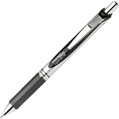 Pentel - EnerGel Retractable Gel Pen, Medium Point - Black Ink Pentel - EnerGel Retractable Gel Pen, Medium Point - Black Ink