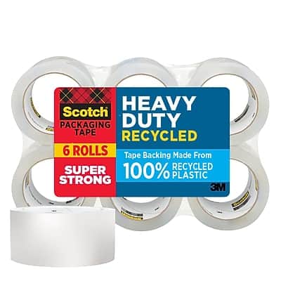 Scotch - Heavy Duty Packing Tape, 1.88" x 54.6 yds., 6/Pack - Clear Scotch - Heavy Duty Packing Tape, 1.88" x 54.6 yds., 6/Pack - Clear