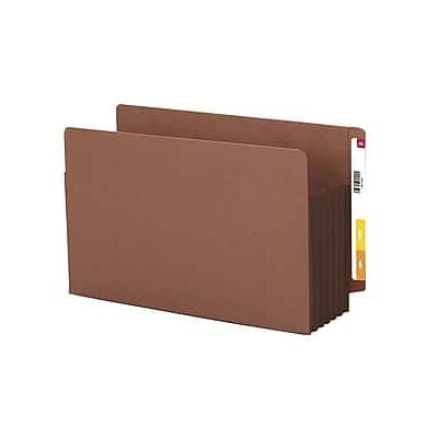 Smead - Tab Pocket, Reinforced Straight-Cut Tab, 5.25 Expansion, XL Legal, Redrope with Gusset, 10/Box - Dark Brown/Redrope Smead - Tab Pocket, Reinforced Straight-Cut Tab, 5.25 Expansion, XL Legal, Redrope with Gusset, 10/Box - Dark Brown/Redrope