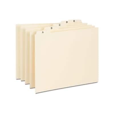 Staples - A-Z Index File Guide, Letter, 25/Set - Manila Staples - A-Z Index File Guide, Letter, 25/Set - Manila