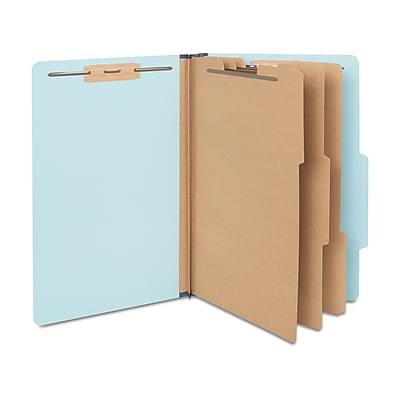 Staples - 60% Recycled Pressboard Classification Folder, 3-Dividers, 3 1/2" Expansion, Letter Size, 20/Box - Blue Staples - 60% Recycled Pressboard Classification Folder, 3-Dividers, 3 1/2" Expansion, Letter Size, 20/Box - Blue