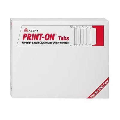Avery - Copier Tab Dividers, Double Reverse Collated, 5-Tab, 30 Sets/Box - White Avery - Copier Tab Dividers, Double Reverse Collated, 5-Tab, 30 Sets/Box - White