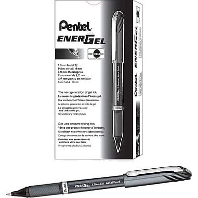 Pentel - EnerGel NV Gel Pens, Dozen - Black Ink Pentel - EnerGel NV Gel Pens, Dozen - Black Ink