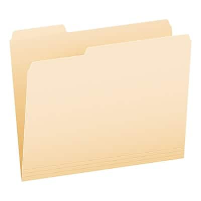 Pendaflex - Essentials File Folders, 1/3-Cut Tab, Letter Size, 100/Box - Manila Pendaflex - Essentials File Folders, 1/3-Cut Tab, Letter Size, 100/Box - Manila