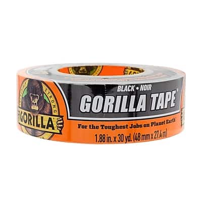Gorilla - Duct Tape, 1.88" x 30 yds - Black Gorilla - Duct Tape, 1.88" x 30 yds - Black
