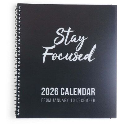 Creative Labs RE-FOCUS THE CREATIVE OFFICE - Yearly Calendar Planner & Appointment Book, 9.5 x 10.5 in, Black Creative Labs RE-FOCUS THE CREATIVE OFFICE - Yearly Calendar Planner & Appointment Book, 9.5 x 10.5 in, Black