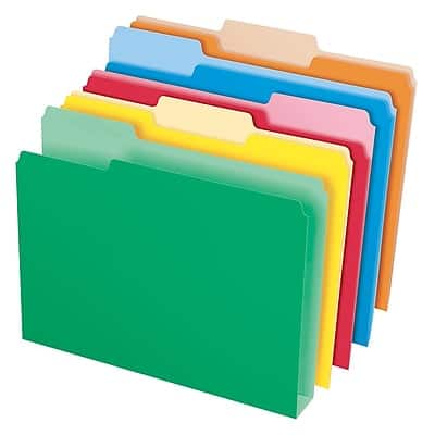 Pendaflex - Recycled File Folder, 1/3-Cut Tab, Letter Size, 50/Box - Multicolor Pendaflex - Recycled File Folder, 1/3-Cut Tab, Letter Size, 50/Box - Multicolor