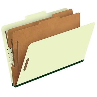 Pendaflex - Pressboard Classification Folder, 2-Dividers, 2 1/2" Expansion, Legal Size, 10/Box - Light Green Pendaflex - Pressboard Classification Folder, 2-Dividers, 2 1/2" Expansion, Legal Size, 10/Box - Light Green