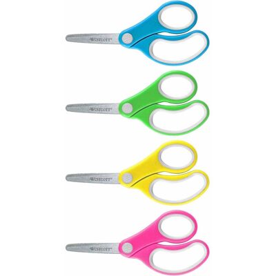 Westcott - Soft Handle 5" Blunt Kids Value Scissors Stainless Steel Blunted Tip 1 Each - Assorted Westcott - Soft Handle 5" Blunt Kids Value Scissors Stainless Steel Blunted Tip 1 Each - Assorted