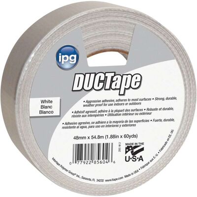 IPG - JobSite 1.88 in. W X 60 yd L White Duct Tape IPG - JobSite 1.88 in. W X 60 yd L White Duct Tape