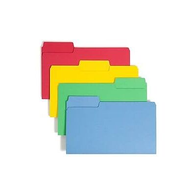 Smead - SuperTab Heavy Duty File Folders, 1/3 Cut, Legal Size, 50/Box - Assorted Colors Smead - SuperTab Heavy Duty File Folders, 1/3 Cut, Legal Size, 50/Box - Assorted Colors