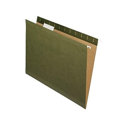 Pendaflex - 100% Recycled Hanging File Folders, Letter Size, Standard 25/Box - Green Pendaflex - 100% Recycled Hanging File Folders, Letter Size, Standard 25/Box - Green