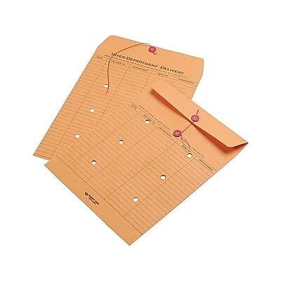 Quality Park - Kraft Button & String Inter-Departmental Envelope 10" x 13", 100/Box - Brown Kraft Quality Park - Kraft Button & String Inter-Departmental Envelope 10" x 13", 100/Box - Brown Kraft