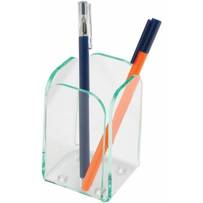 Lorell - Desktop Pencil Cup Acrylic Transparent - Green Lorell - Desktop Pencil Cup Acrylic Transparent - Green