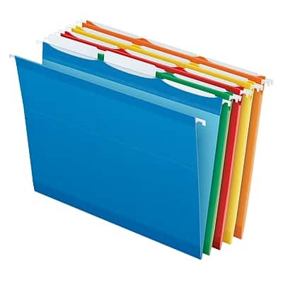 Pendaflex - Ready-Tab 10 Premium Reinforced Hanging File Folder, 3-Tab, Letter, 25/Box - Assorted Colors Pendaflex - Ready-Tab 10 Premium Reinforced Hanging File Folder, 3-Tab, Letter, 25/Box - Assorted Colors