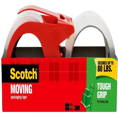 Scotch - 1.88 in. W X 54.6 yd L Packaging Tape with Dispenser Scotch - 1.88 in. W X 54.6 yd L Packaging Tape with Dispenser