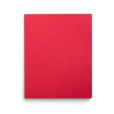 Staples - Smooth 2-Pocket Paper Folder with Fasteners, 25/Box - Red Staples - Smooth 2-Pocket Paper Folder with Fasteners, 25/Box - Red