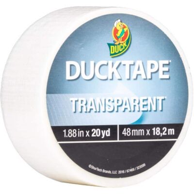 Duck - 1.88 in. W X 20 yd L Clear Duct Tape Duck - 1.88 in. W X 20 yd L Clear Duct Tape
