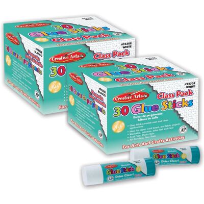 Charles Leonard - Creative Arts Economy Glue Stick Classpack .28 oz. Clear 30 Per Pack 2 Packs Charles Leonard - Creative Arts Economy Glue Stick Classpack .28 oz. Clear 30 Per Pack 2 Packs