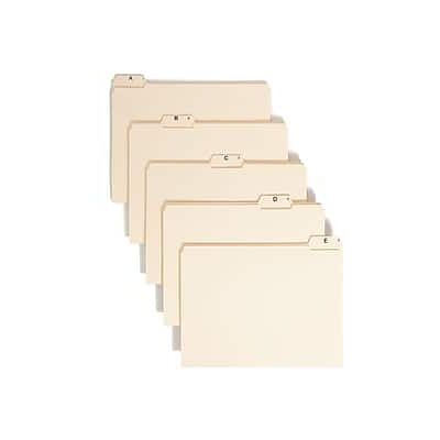 Smead - File Folders, A-Z Index, Reinforced 1/5-Cut Tab, Letter Size, 25/Set - Manila Smead - File Folders, A-Z Index, Reinforced 1/5-Cut Tab, Letter Size, 25/Set - Manila