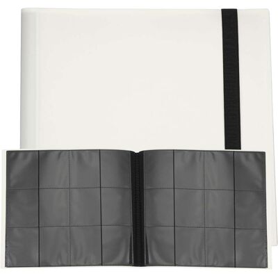 Unique Bargains - 12 Pocket Trading Card Binder, PU Cover 480 Side Loading Card Album Folder for TCG Game Sports Cards - White Unique Bargains - 12 Pocket Trading Card Binder, PU Cover 480 Side Loading Card Album Folder for TCG Game Sports Cards - White
