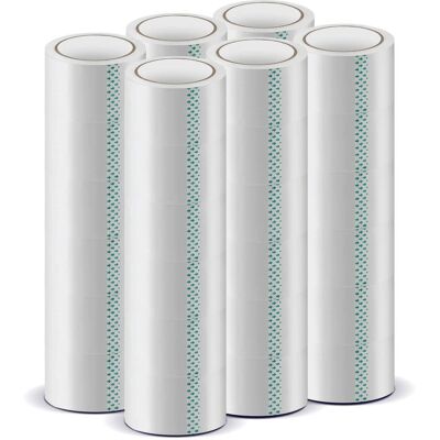 Costway - 36 Rolls Heavy Duty Clear Packaging Tape with 1.89" Wide, 65.6 Yard Per Roll - Clear Costway - 36 Rolls Heavy Duty Clear Packaging Tape with 1.89" Wide, 65.6 Yard Per Roll - Clear