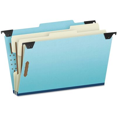 TOPS - Pendaflex Hanging Classification Folders with Dividers Legal Size 2 Dividers 2/5 Cut Exterior Tabs Blue TOPS - Pendaflex Hanging Classification Folders with Dividers Legal Size 2 Dividers 2/5 Cut Exterior Tabs Blue