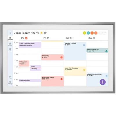 Skylight - Calendar: 15 Inch Touchscreen Smart Calendar and Chore Chart - Silver Skylight - Calendar: 15 Inch Touchscreen Smart Calendar and Chore Chart - Silver