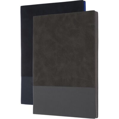Unique Bargains - 2pcs Hardcover Leather Lined Journal, 100 Pages 8.3x5.7" A5 Lined Diary Notebook for Office Home Writing - Blue/Gray Unique Bargains - 2pcs Hardcover Leather Lined Journal, 100 Pages 8.3x5.7" A5 Lined Diary Notebook for Office Home Writing - Blue/Gray