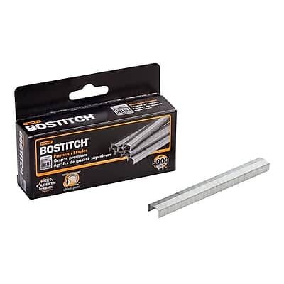 Bostitch - PowerCrown 1/4" Leg Length Staples, 5000 Staples/Box - Silver Bostitch - PowerCrown 1/4" Leg Length Staples, 5000 Staples/Box - Silver