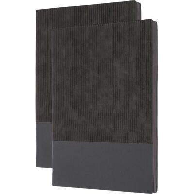 Unique Bargains - 2pcs Hardcover Leather Lined Journal, 100 Pages 8.3x5.7" A5 Lined Diary Notebook for Office Home Writing - Gray Unique Bargains - 2pcs Hardcover Leather Lined Journal, 100 Pages 8.3x5.7" A5 Lined Diary Notebook for Office Home Writing - Gray