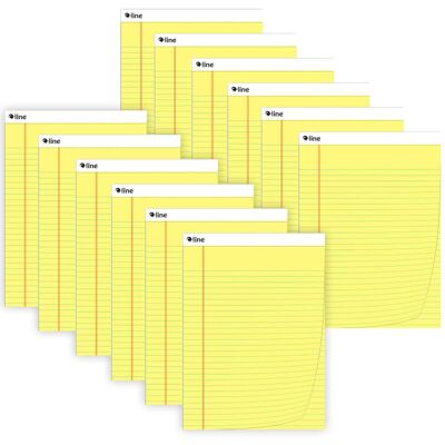 C-line - Legal Pad, Wide Ruled, Yellow, 50 Sheets, Pack of 12 C-line - Legal Pad, Wide Ruled, Yellow, 50 Sheets, Pack of 12