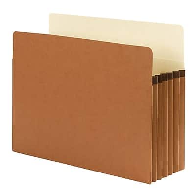 Smead - SuperTab File Pockets, Oversized Straight Cut Tab, 5.25" Expansion, Letter Size, 10/Box - Redrope Smead - SuperTab File Pockets, Oversized Straight Cut Tab, 5.25" Expansion, Letter Size, 10/Box - Redrope