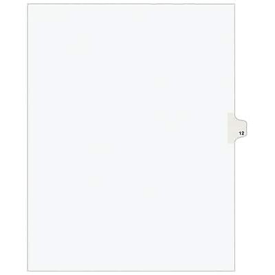 Avery - Legal Pre-Printed Paper Divider, 25/Pack - White Avery - Legal Pre-Printed Paper Divider, 25/Pack - White