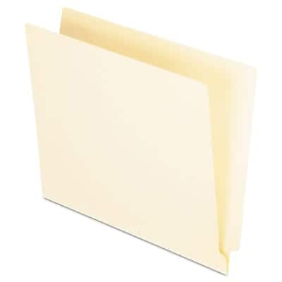 Pendaflex - Recycled End Tab File Folder, Straight Cut, Letter Size, 100/Box - Manila Pendaflex - Recycled End Tab File Folder, Straight Cut, Letter Size, 100/Box - Manila