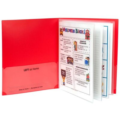 C-line - Classroom Connector™ Multi-Pocket Folders, Red, Box of 15 C-line - Classroom Connector™ Multi-Pocket Folders, Red, Box of 15