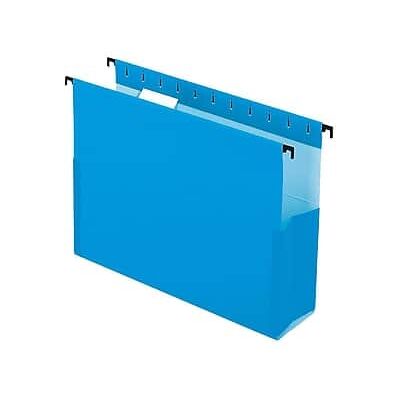 Pendaflex - SureHook Hanging File Folders, 3" Expansion, Letter Size, 25/Box - Blue Pendaflex - SureHook Hanging File Folders, 3" Expansion, Letter Size, 25/Box - Blue