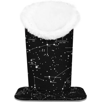 Kitcheniva - PU Leather Plush Lined Eyeglasses Protective Cover Holder Magnetic Stand Desk Organizer - Constellation Kitcheniva - PU Leather Plush Lined Eyeglasses Protective Cover Holder Magnetic Stand Desk Organizer - Constellation