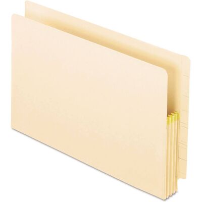 Tops Business Forms - Manila Drop Front Shelf File Pockets with Rip-Proof-Tape Gusset Top, 3.5" Expansion, Legal Size, Manila, 25/Box Tops Business Forms - Manila Drop Front Shelf File Pockets with Rip-Proof-Tape Gusset Top, 3.5" Expansion, Legal Size, Manila, 25/Box
