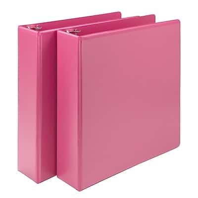 Samsill - Earth's Choice Plant-Based Durable 2" View Binders, 3-Ring , Made in USA Berry, 2/Pack - Pink Samsill - Earth's Choice Plant-Based Durable 2" View Binders, 3-Ring , Made in USA Berry, 2/Pack - Pink