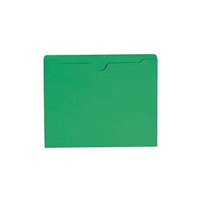 Smead - Reinforced File Jackets, Reinforced Straight Cut Tab, Letter Size, 100/Box - Green Smead - Reinforced File Jackets, Reinforced Straight Cut Tab, Letter Size, 100/Box - Green