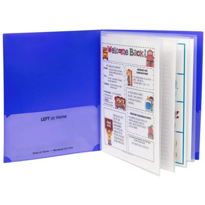 C-line - Classroom Connector™ Multi-Pocket Folders, Blue, Box of 15 C-line - Classroom Connector™ Multi-Pocket Folders, Blue, Box of 15