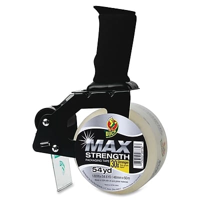 Duck - Max Strength 1.88" Handheld Packaging Tape Dispenser - Clear Duck - Max Strength 1.88" Handheld Packaging Tape Dispenser - Clear