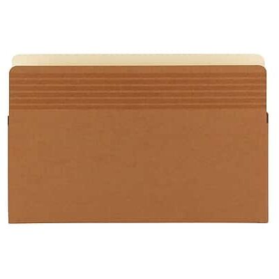 Smead - Easy Grip Paper Stock File Pocket, 5.25" Expansion, Legal Size, 10/Box - Redrope Smead - Easy Grip Paper Stock File Pocket, 5.25" Expansion, Legal Size, 10/Box - Redrope