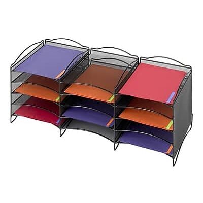 Safco - Onyx Steel File Organizer - Black Safco - Onyx Steel File Organizer - Black